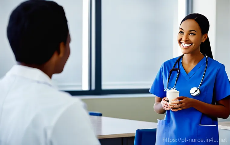 간호사의 병원 간 이동 절차 - **Prompt 2: The Prepared Professional**
    A confident and focused female nurse, in her late 20s, d...