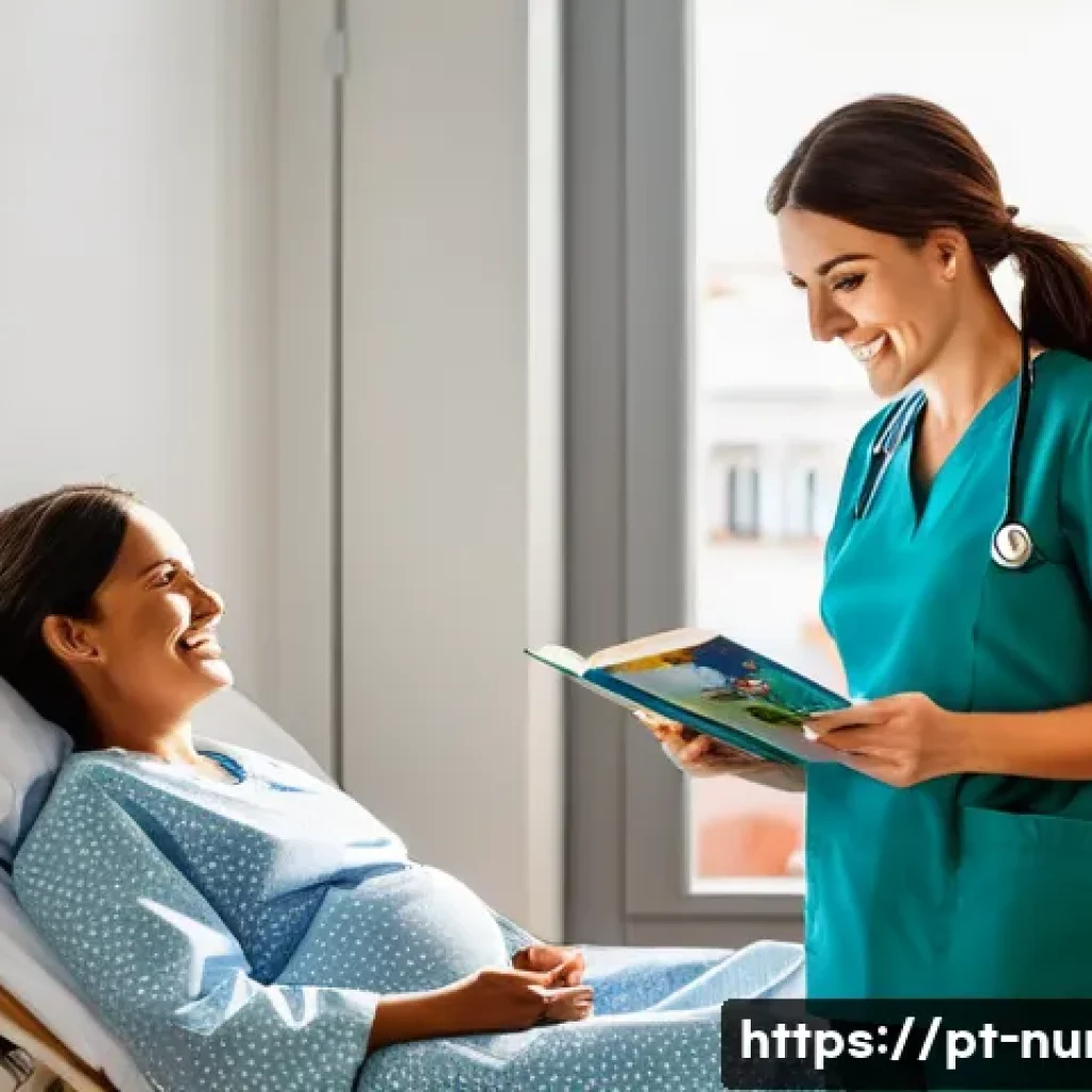 간호사 자율 근무 시간제 - **Prompt: "A Portuguese nurse in her late 30s, with a warm smile, confidently managing her flexible ...