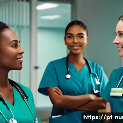 Home 28 간호사 동료 간의 갈등 해결법 - A diverse team of nurses in a busy Brazilian hospital ward, showcasing a mix of personalities and co...